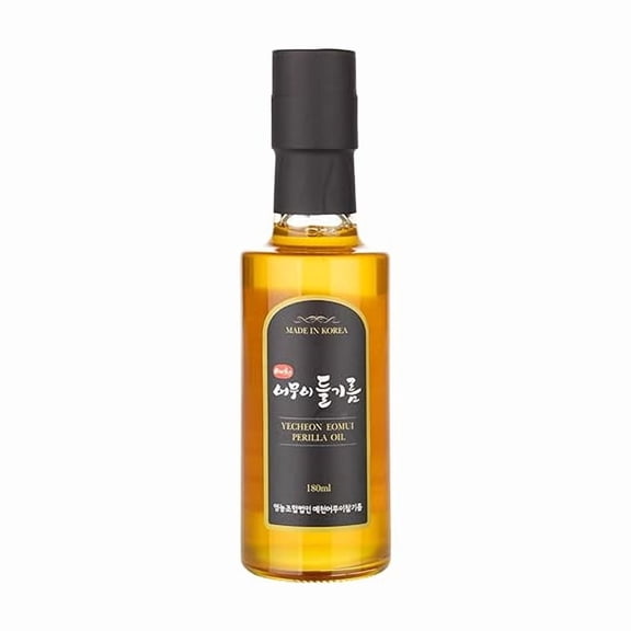 South Korean Roasted Cold-pressed Perilla Cooking Oil Two Sizes 180ml 6.08fl.oz
