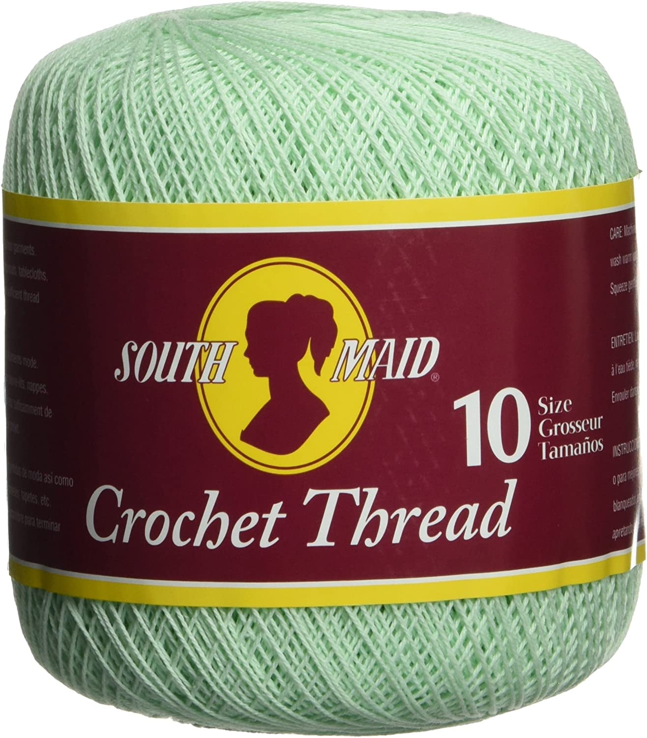 South Maid Crochet Cotton Thread Size 10-Mint Green 