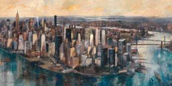 South Manhattan Canvas Art - Marti Bofarull (10 x 20)