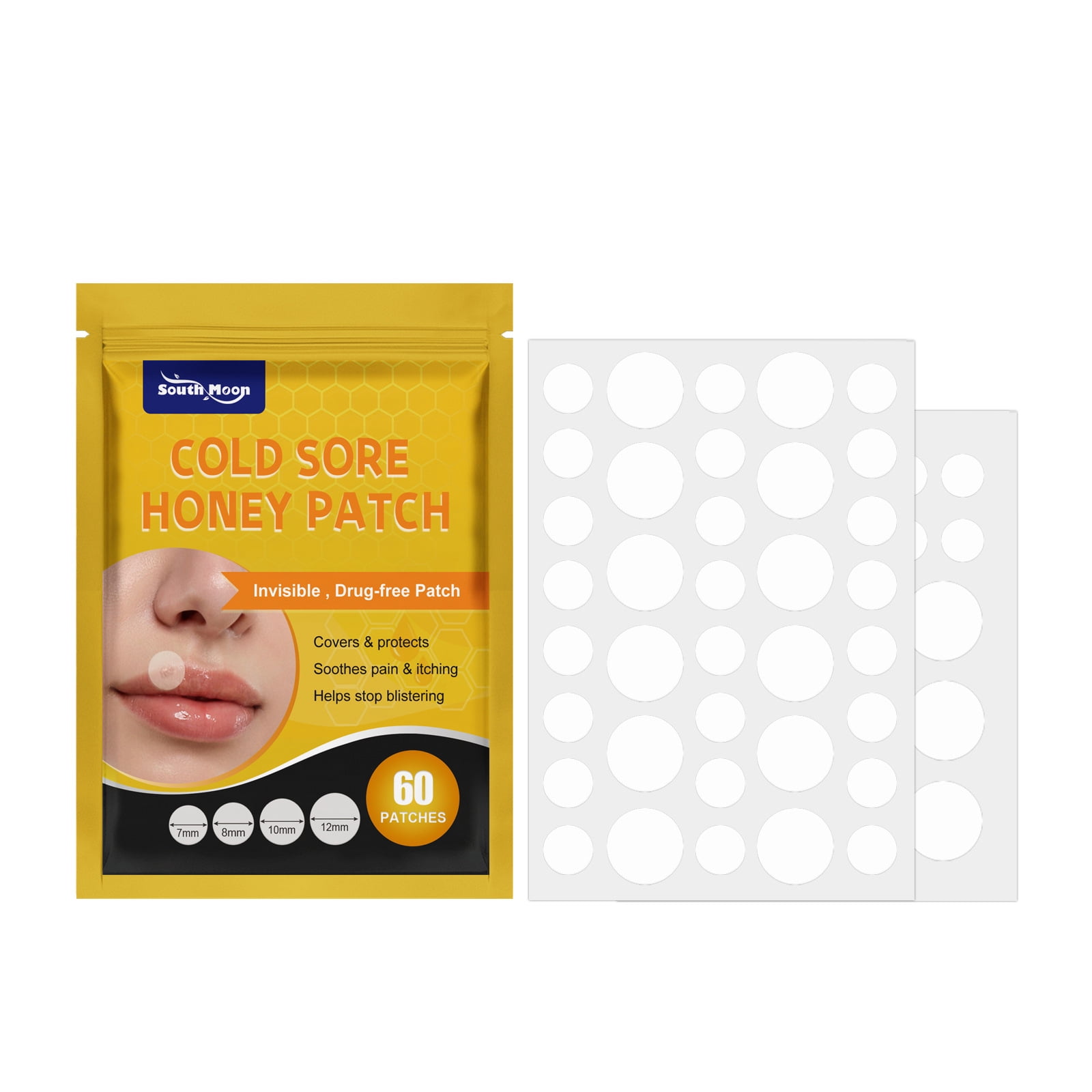 South Moon 60 patches Cold Sore Honey Patch Blister Conceals Protects