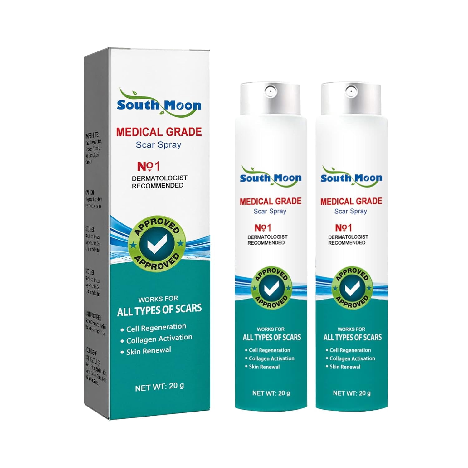 South Moon Medical Grade Scar Spray, Scar Remove Medical Grade Scar