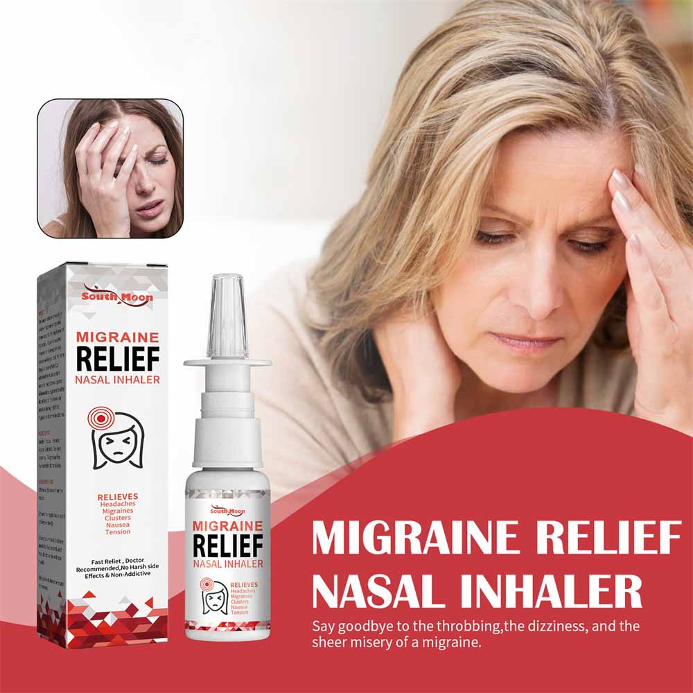 South Moon Migraine Relief Nasal Inhaler for Headaches & Tension Relief