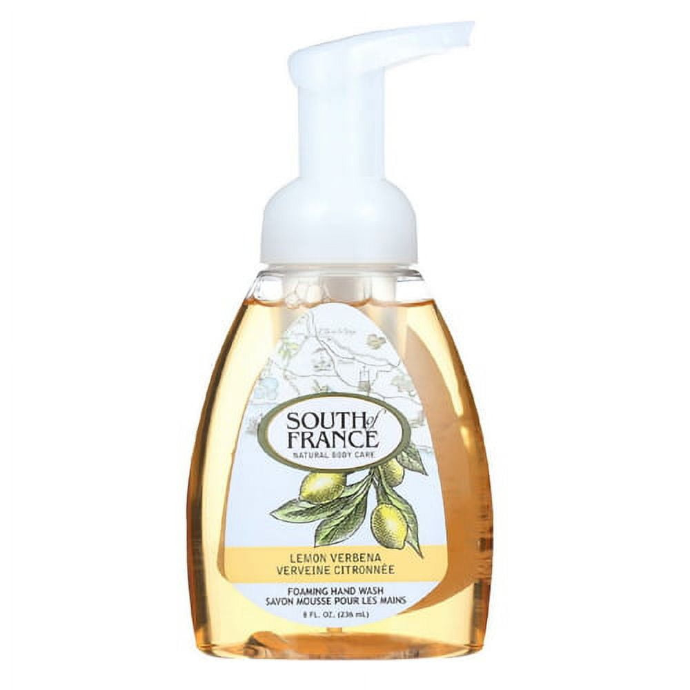 South Of France Foaming Hand Wash Lemon Verbena With Hydrating Organic Agave Nectarc 8 Oz, 6 Pack