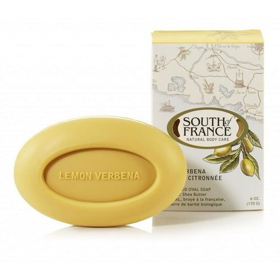 South Of France Natural Bar Soap, Lemon Verbena, 6 Ounce C6