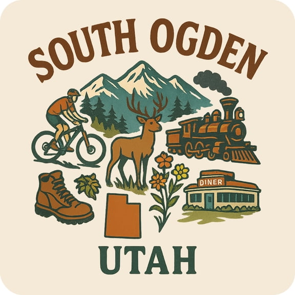 South Ogden Utah Keepsakes Souvenir Vinyl Sticker – Destination Travel Keepsake Collectible (4-Inches Wide)