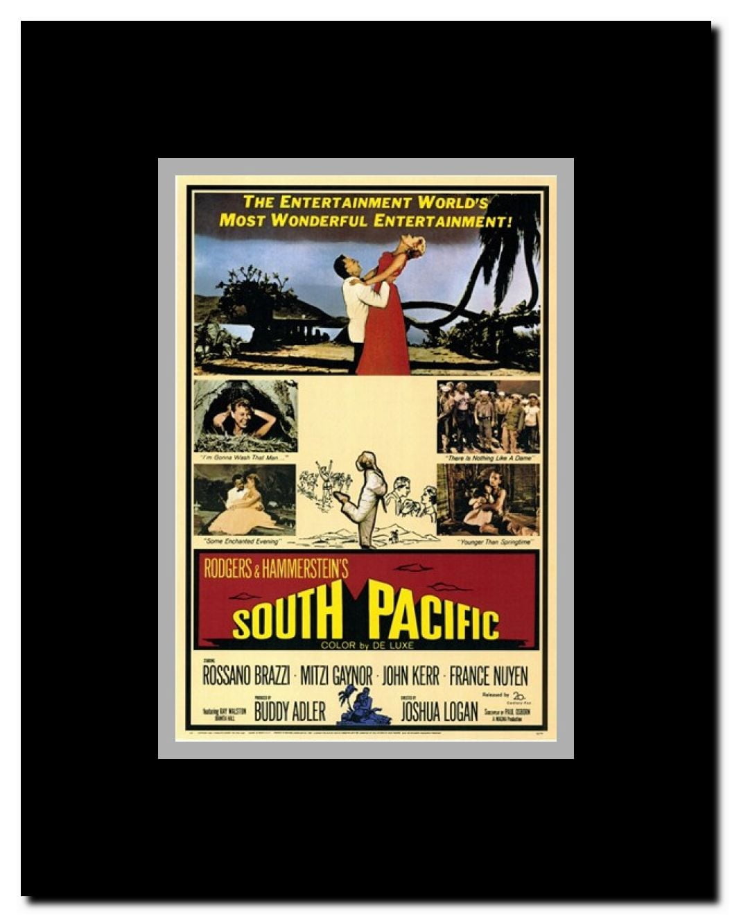 South Pacific Framed Movie Poster