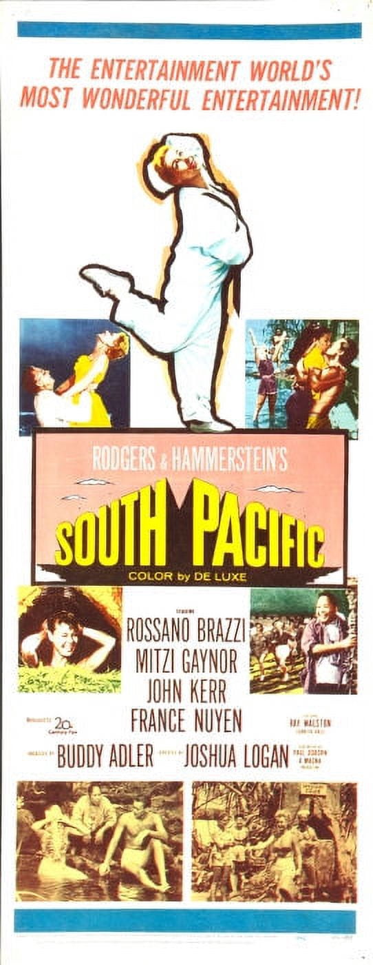 South Pacific Movie Poster 14x36 14inx36in Insert Movie Poster Multi ...
