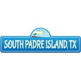 thumbnail image 1 of South Padre Island TX Texas Beach Street Sign | Indoor/Outdoor | Surfer Ocean Lover Décor For Beach House Garages Living Rooms Bedroom | Signmission Personalized Gift, 1 of 5