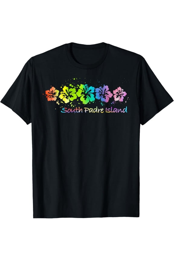 South Padre Island, TX Watercolor Beach & Surf T-Shirt