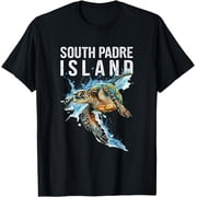 South Padre Island Texas Souvenir Watercolor Sea Turtle T-Shirt