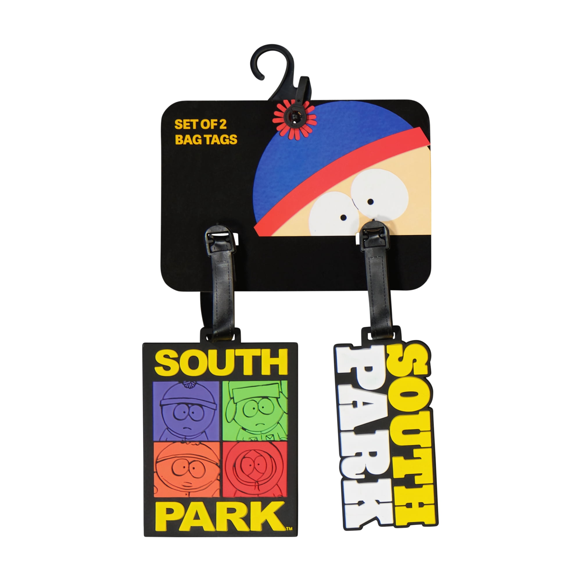 South Park 2-Piece Suitcase ID Tag Set with Adjustable Straps, Multi