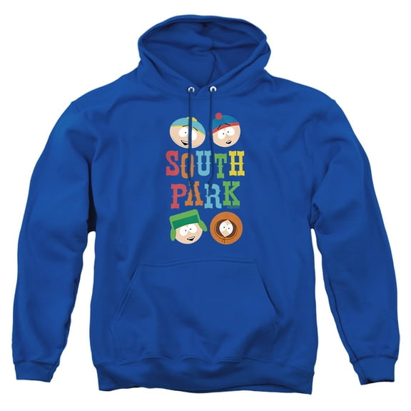 South Park Best Buds Unisex Adult Pull-Over Hoodie,Royal, 2X-Large