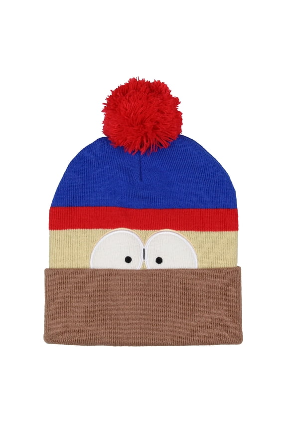 South Park Big Face Cuff Knit Beanie Hat Cap - 4 Styles Available Cartman, Towelie, Kenny, and Stan