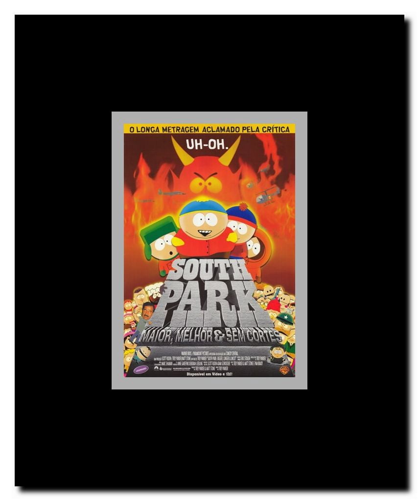 South Park: Bigger Longer and Uncut - Brazilian - style B Framed Movie Poster