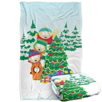 South Park Blanket, 36'x58' The Boys Decorating Tree Silky Touch Super Soft Throw Blanket