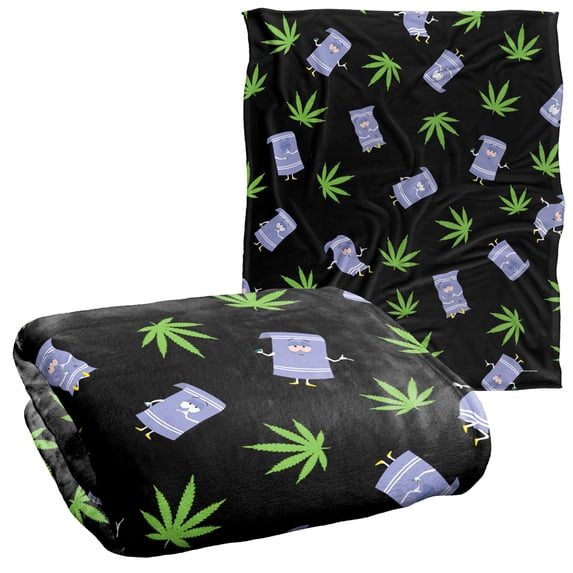 South Park Blanket, 50"x60" South Park Towelie Pattern Silky Touch Super Soft Throw Blanket