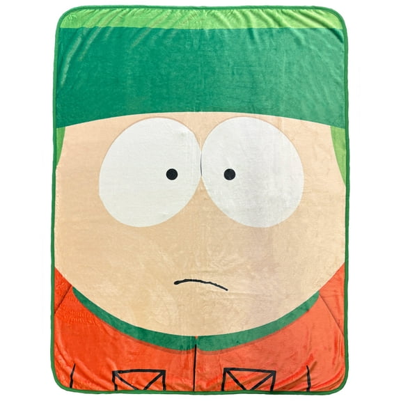 South Park Blanket Kyle Broflovski 90s TV Series Fleece Throw 45" X 60"
