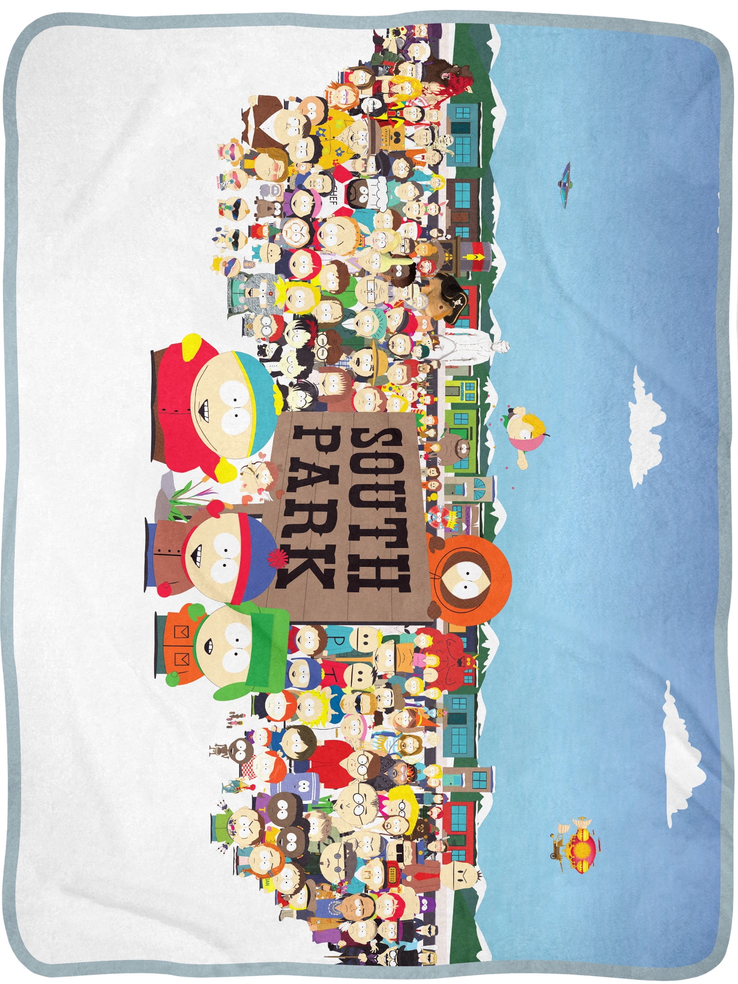 South Park Community Group Shot Fleece Throw Blanket 46" x 60"