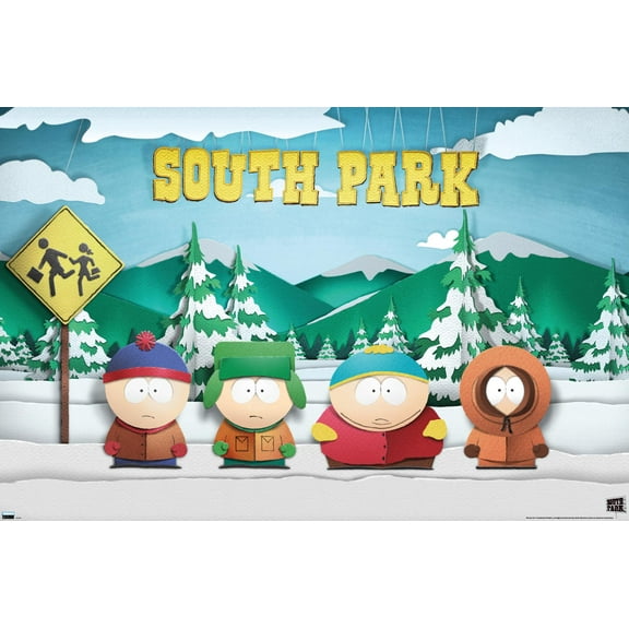 South Park - Bus Stop Wall Poster, 22.375" x 34"