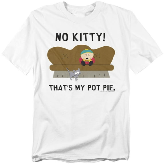 South Park Cartman Pot Pie Unisex Adult T Shirt (3X-Large) White