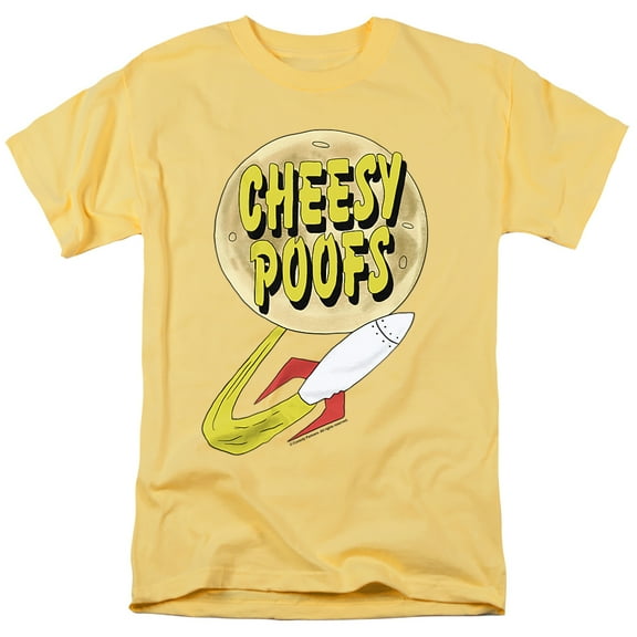 South Park Cheesy Poofs Unisex Adult T-Shirt, Banana, X-Large