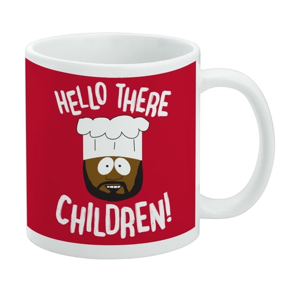 South Park Chef Hello Children Ceramic Coffee Mug, Novelty Gift Mugs for Coffee, Tea and Hot Drinks, 11oz, White
