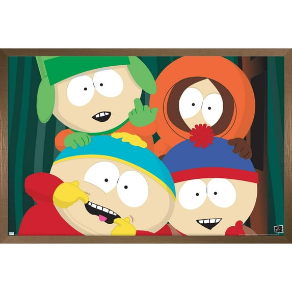 South Park - Closeup Wall Poster, 14.725" x 22.375" Framed