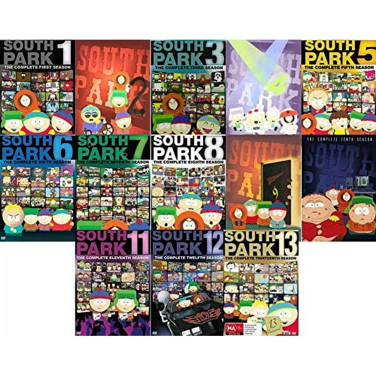 South Park: Complete Seasons Collection 1,2,3,4,5,6,7,8,9,10,11,12 & 13  (DVD)
