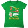 thumbnail image 1 of South Park Dead Kenny Women's T Shirt,Kelly Green, Medium, 1 of 6