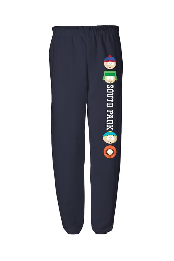 Happy Boys Mens Jogger Sweatpants, Navy, Medium