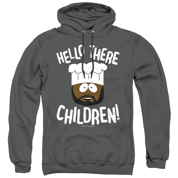 South Park Hello There Children Unisex Adult Pull-Over Hoodie,Charcoal, Large