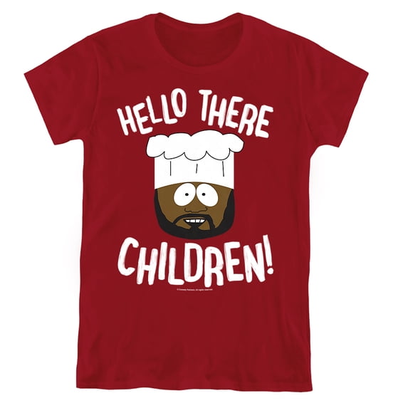South Park Hello There Children Women's T Shirt,Cardinal, Small