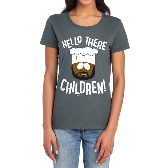 South Park Hello There Children Women's T Shirt,Charcoal, Medium