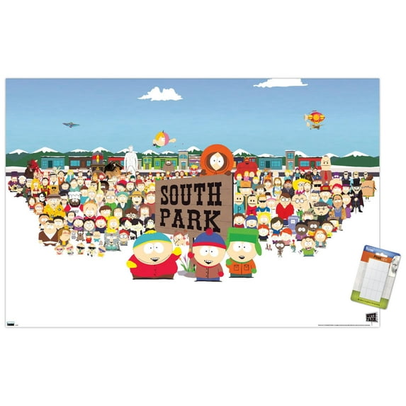 South Park - Horizontal Key Art Wall Poster, 22.375" x 34"