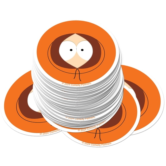 South Park Kenny Face Sticker Pack  Die-Cut Vinyl Large Deluxe Stickers Variety Pack for Laptop, Water Bottle, Scrapbooking, Tablet & Indoor Use  Set of 200