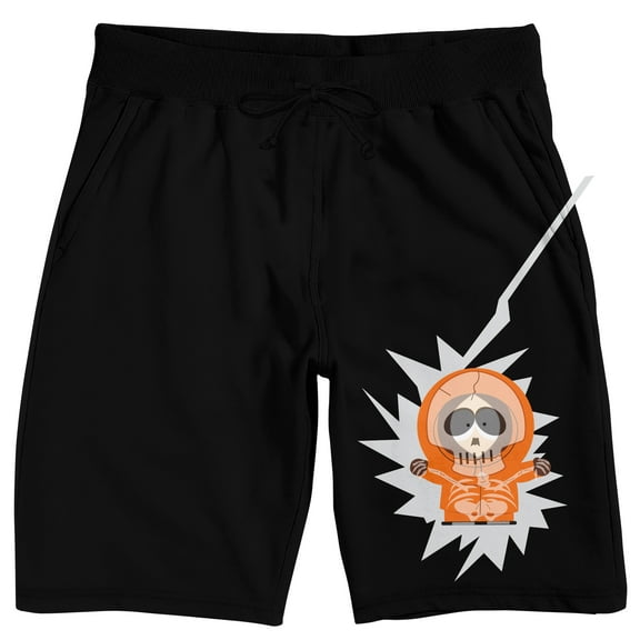 South Park Kenny Son A Witches Men's Black Sleep Pajama Shorts-Medium