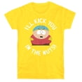 thumbnail image 1 of South Park Kick You in The Nuts Women's T Shirt,Yellow, Medium, 1 of 6