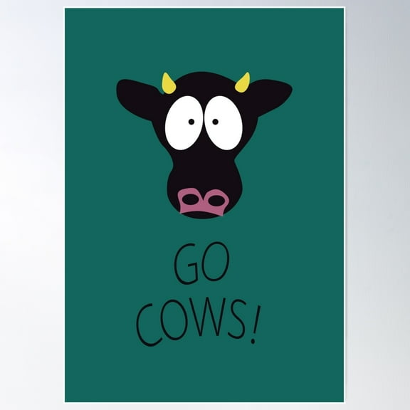 South Park Kyle'S Room Go Cows Poster Wall Art, Modern Wall Decor, 16x24 UNFRAMED