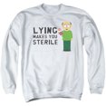 thumbnail image 1 of South Park Lying Makes You Sterile Unisex Adult Crewneck Sweatshirt,Lying Makes You Sterile, Medium, 1 of 1
