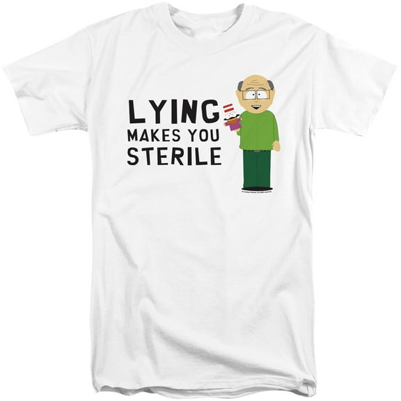 South Park Lying Makes You Sterile Unisex Adult Tall T Shirt,Lying Makes You Sterile, 2X-Large