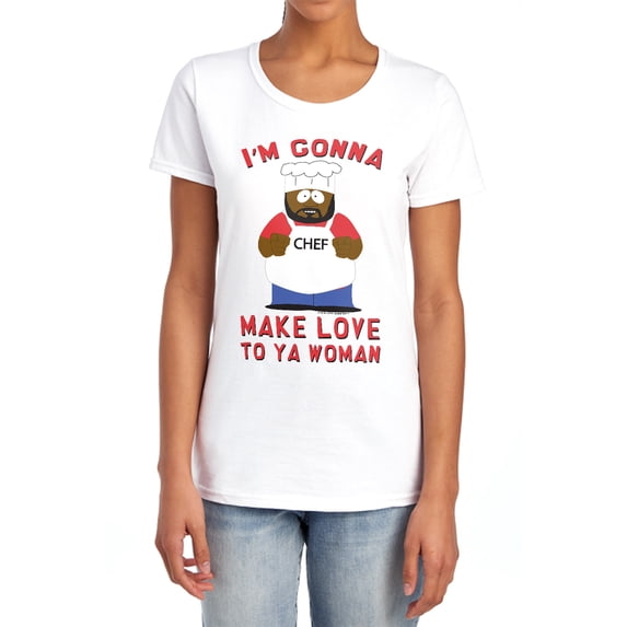 South Park Make Love Women's T Shirt,White, Medium