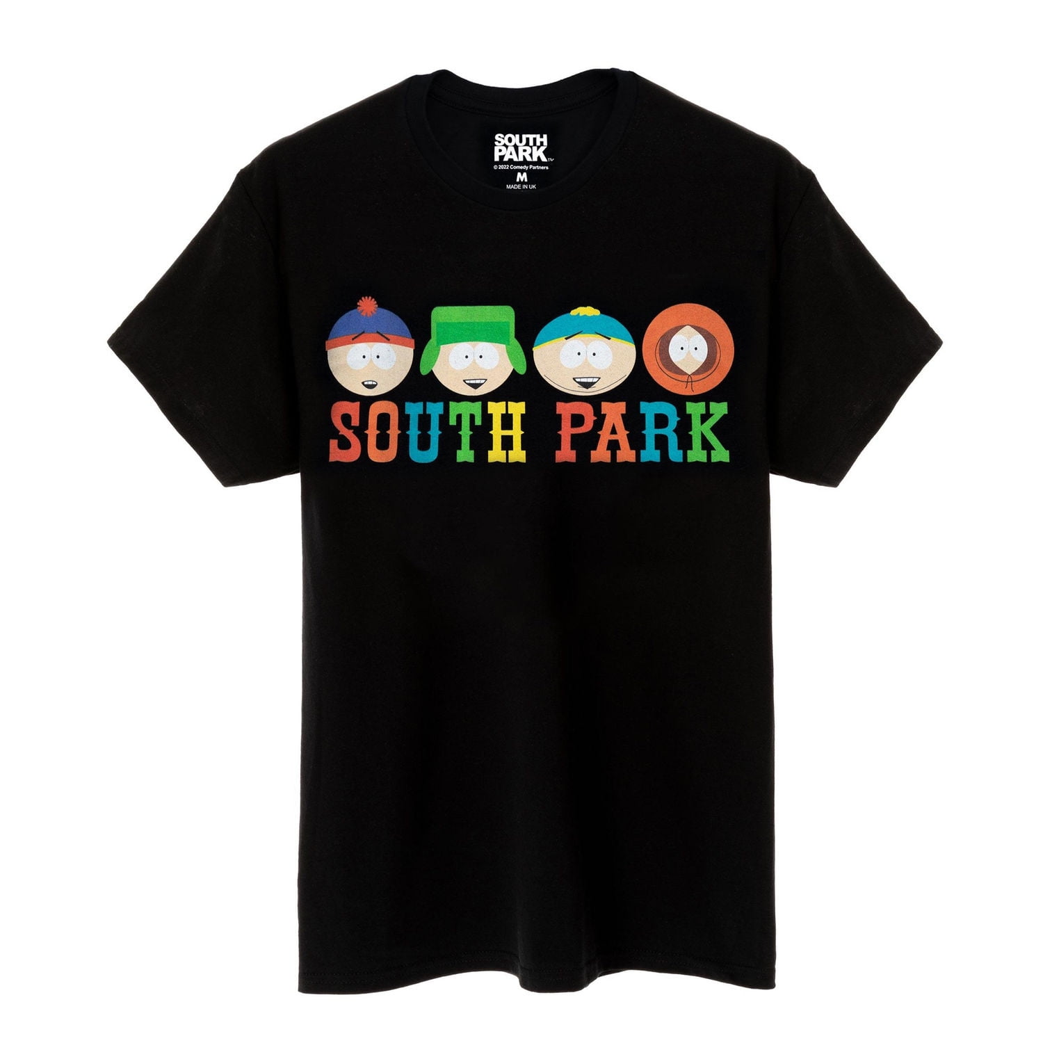 SOUTH PARK South Park character print T-shirt, men's XL size cotton black type Vintage Second Hand