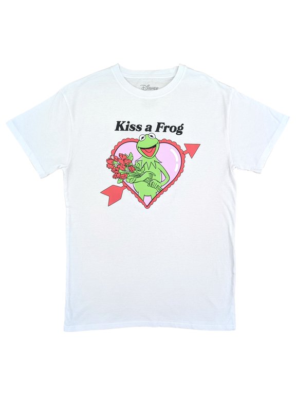 The Muppets Mens White Kermit Valentines Day Short Sleeve T-Shirt Medium