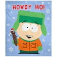 thumbnail image 1 of South Park Mr. Hanky and Kyle Holiday Howdy Ho Silk Touch Plush Throw Blanket, 1 of 6