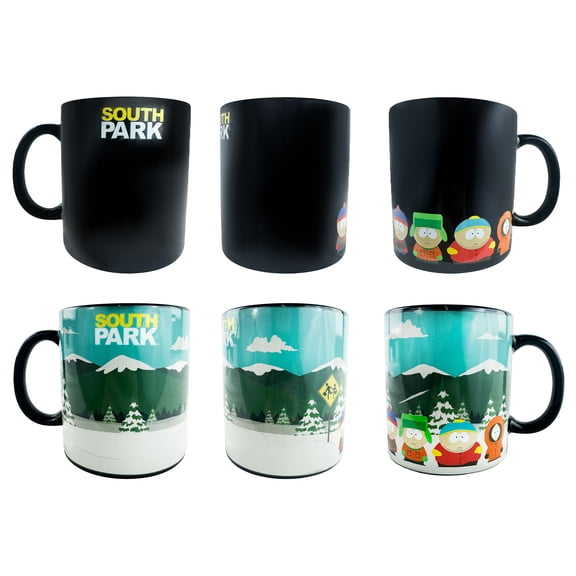 South Park Mug Character Winter Scene Color Changing 15 oz Heat Reactive Coffee Cup
