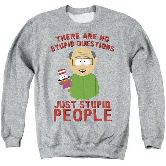 South Park No Stupid Questions Unisex Adult Crewneck Sweatshirt,No Stupid Questions, X-Large
