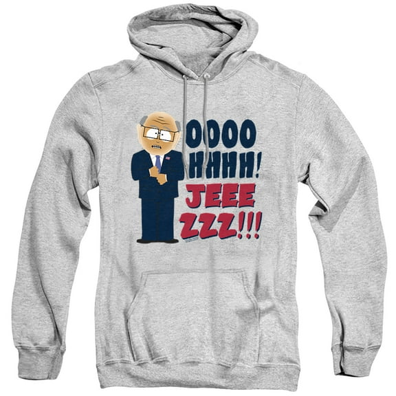 South Park Oh Jeez Unisex Adult Pull-Over Hoodie,Oh Jeez, Small