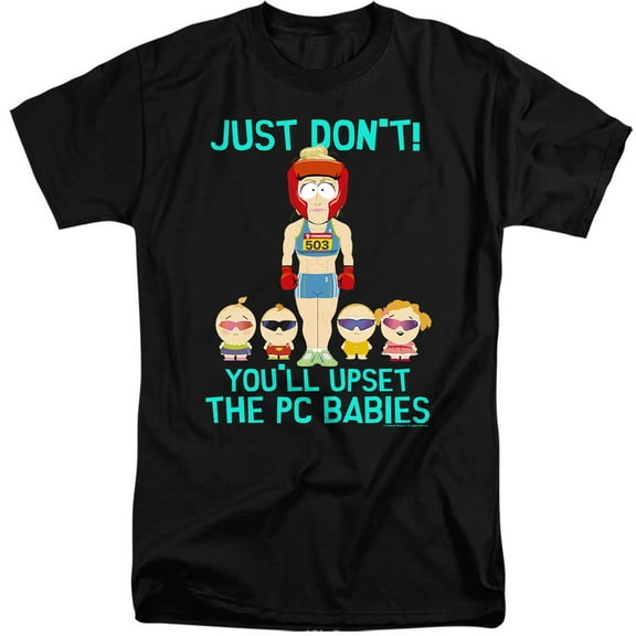 South Park PC Babies Unisex Adult Tall T Shirt,PC Babies, 2X-Large