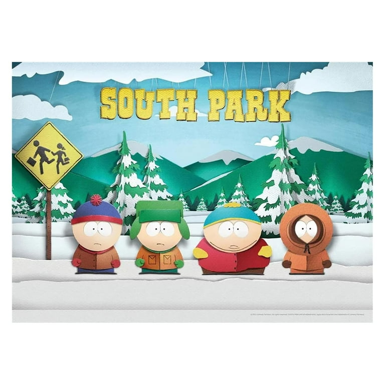 SOUTH PARK　パズル　1000ピース　サウスパーク　アメリカ South Park Paper Bus Stop 1000 Piece Jigsaw Puzzle - Walmart.com