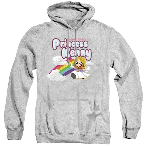 South Park Princess Kenny Unisex Adult Pull-Over Hoodie,Athletic Heather, Small